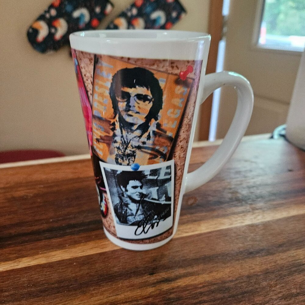 Elvis Presley large commemorative coffee related to Elvis collectable